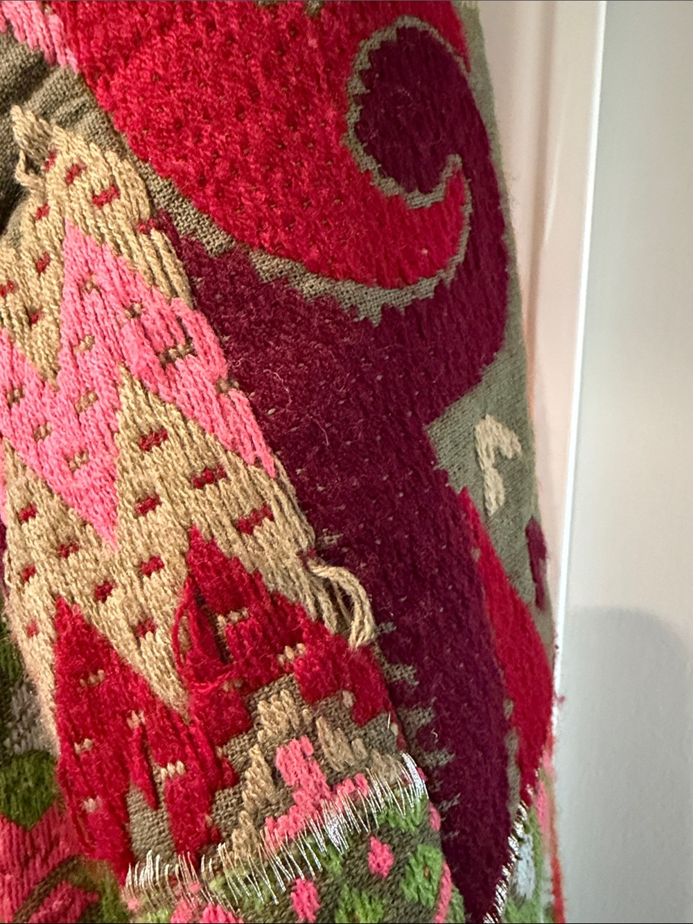 Zara Red Multicolor Patchwork Zip Jacket - Picture 10 of 11